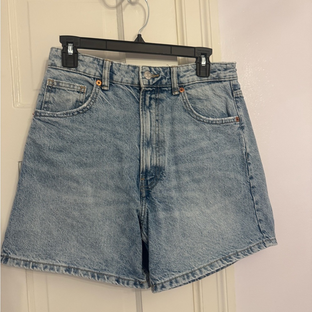 Zara Light Blue Jean Shorts